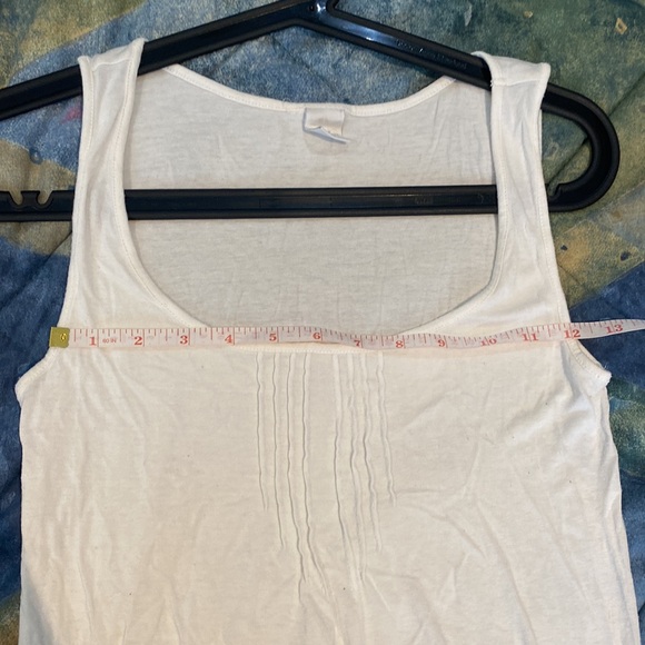 Camaieu Tank Top US Womens 6 White Worn but Good Condition - Picture 7 of 8